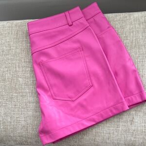 AKIRA Vibrant Pink High Waist Shorts